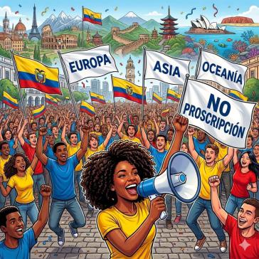 En Équateur et à l'international, le RC appelle à des manifestations quotidiennement à 17 heures