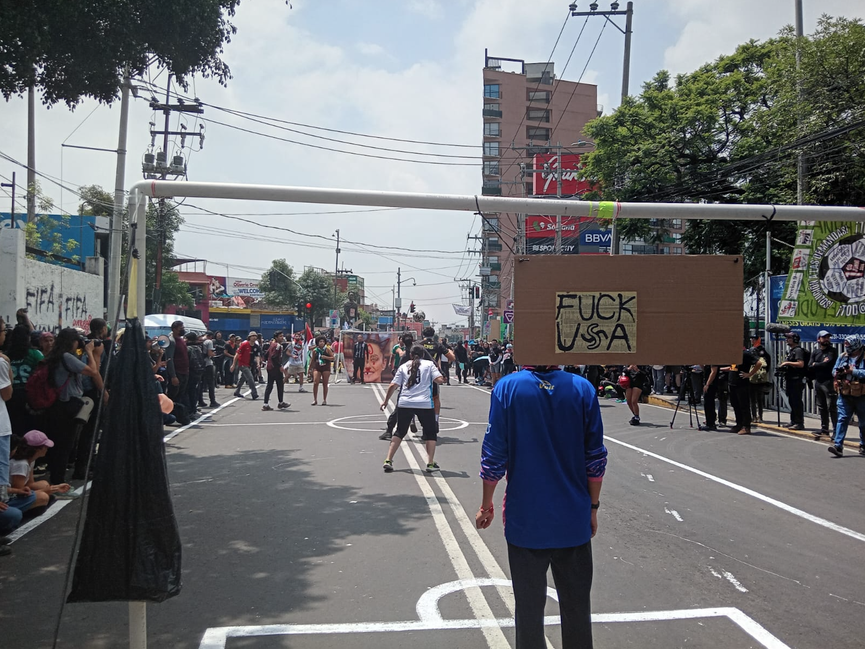 Coupe du monde de football au Mexique : impressions des manifestations