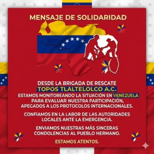 Le Mexique envoie des équipes de secours au Venezuela frappé par le tremblement de terre