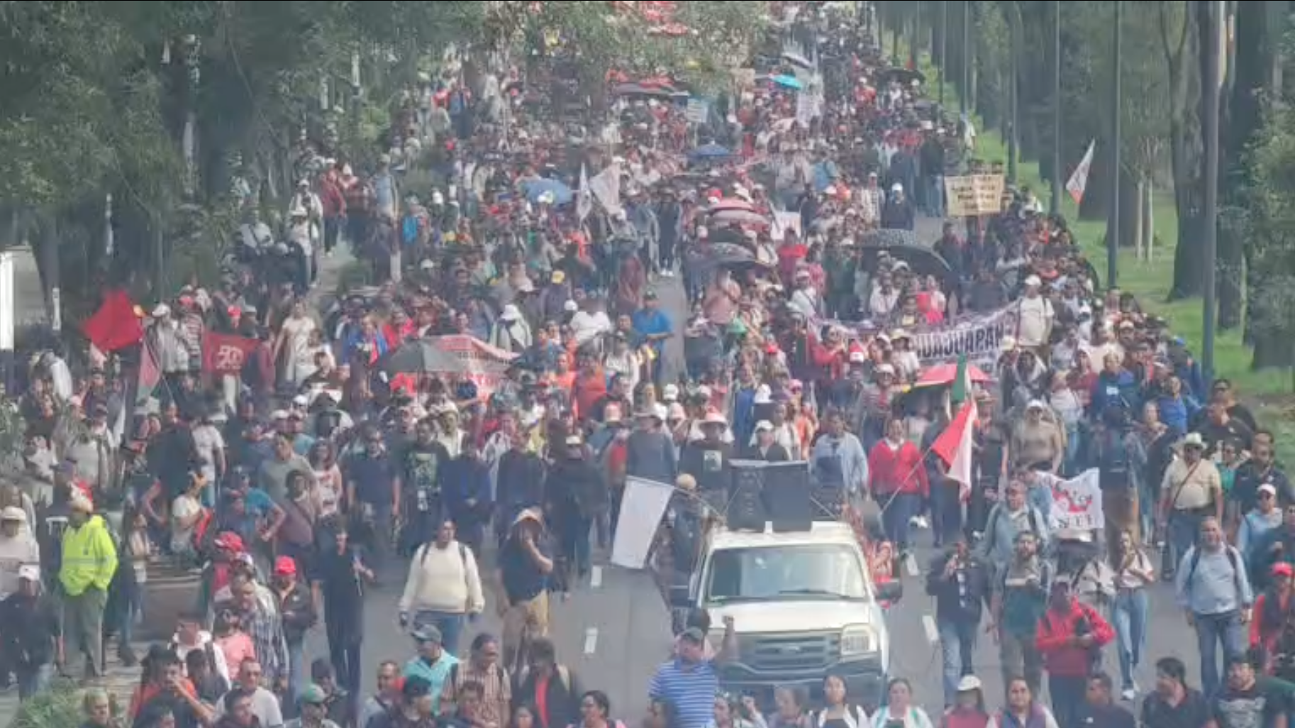 Nouvelles manifestations du syndicat des enseignants à Mexico