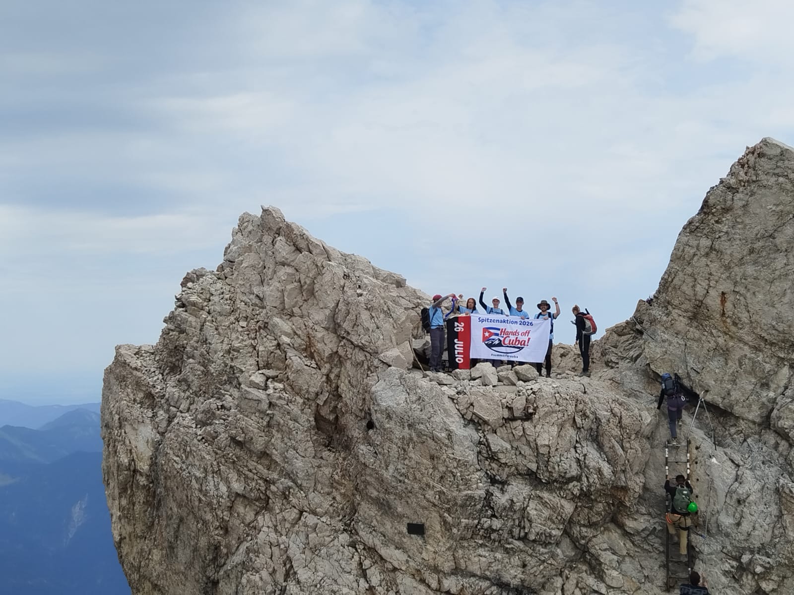 Solidarité avec Cuba sur la plus haute montagne d'Allemagne