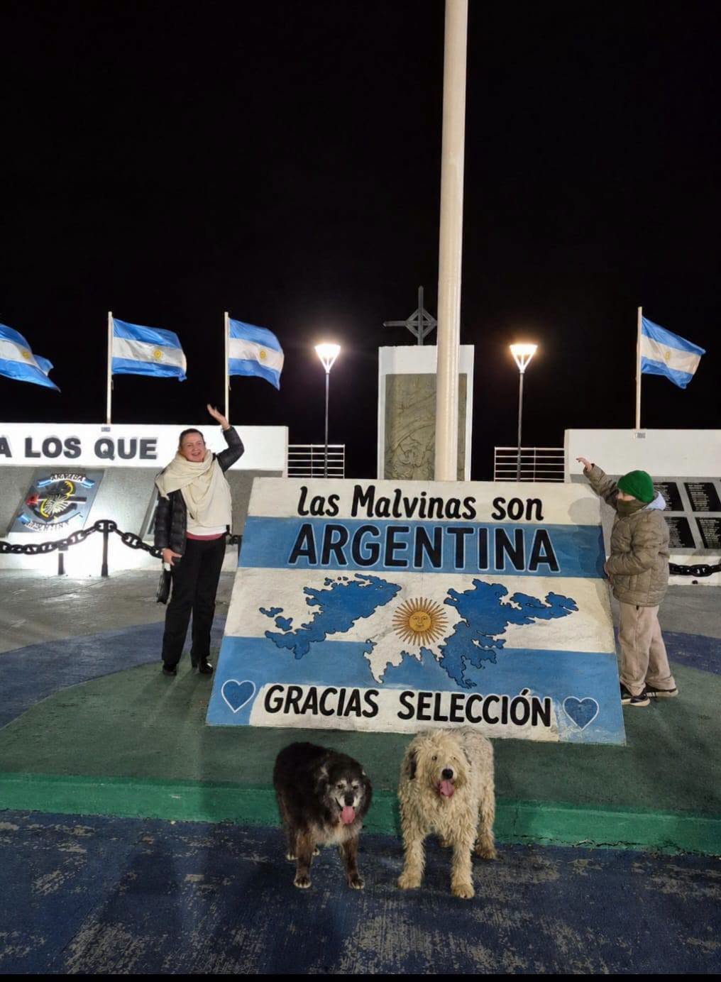 L'équipe nationale argentine confirme sa prétention aux îles Falkland