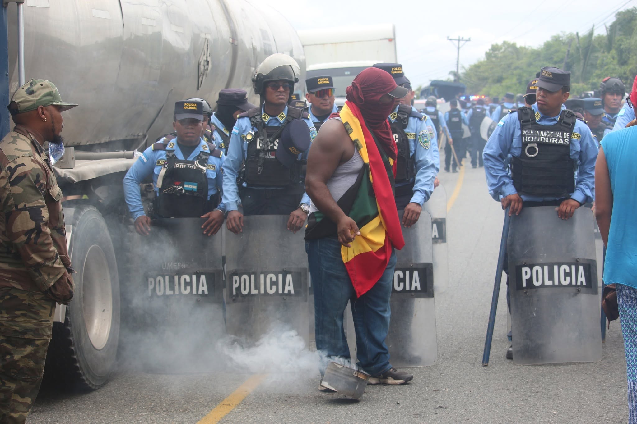 Manifestation au Honduras contre la criminalisation des Garífuna