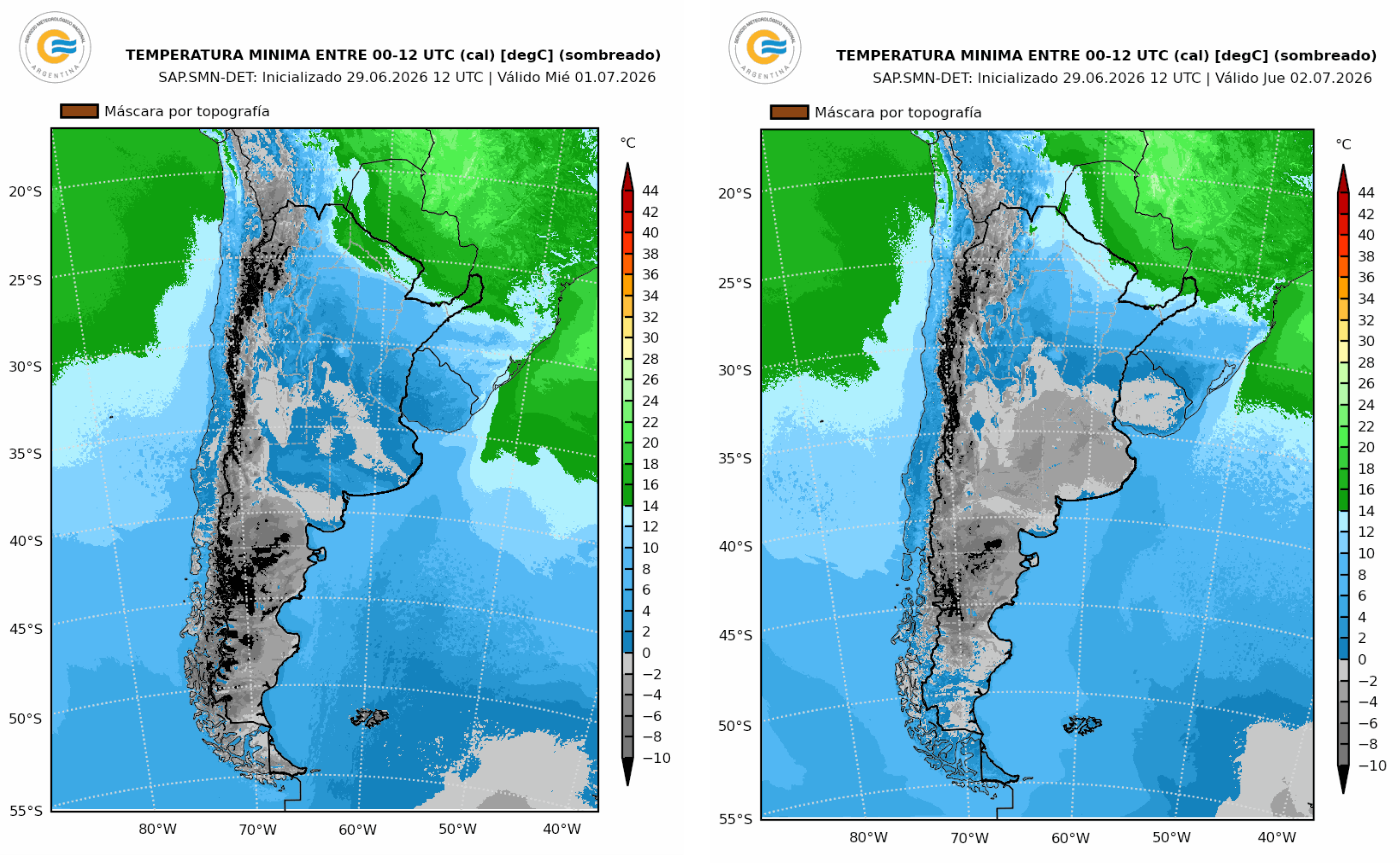 Vague de froid antarctique en Argentine