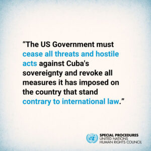 Des experts de l'ONU mettent en garde contre le silence de Gaza à Cuba