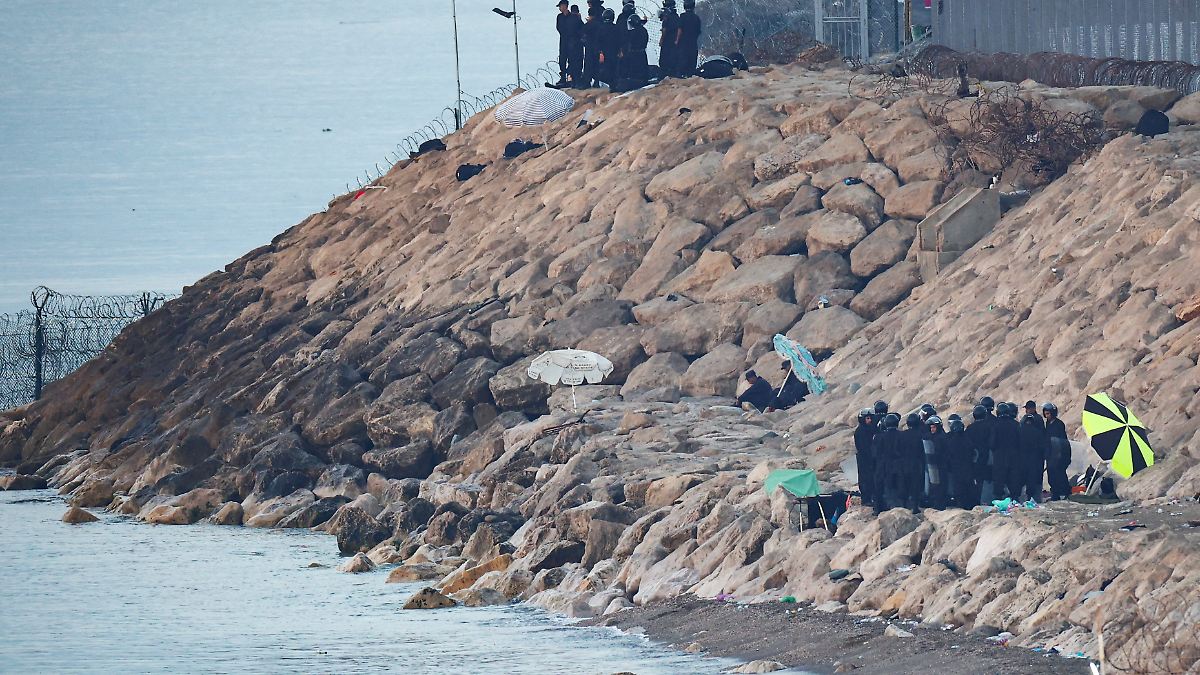 Malgré les appels en ligne : il n'y a pas de nouvelle ruée vers Ceuta pour l'instant