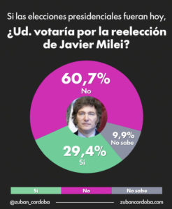 Milei annonce sa candidature à la réélection en Argentine