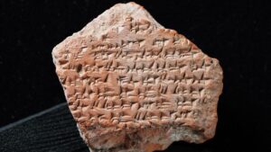 Installation des réfugiés : découverte d'un fragment du plus ancien traité de paix au monde