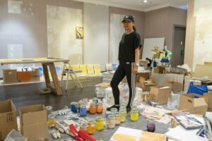 Peinture de Chunqing Huang à Bonn : comme l'écho d'un collègue artiste