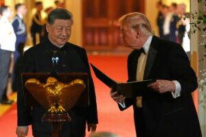 Trump et Xi à Washington : du vin mousseux, un aigle et la peur de Sparte