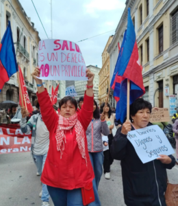 Les syndicats équatoriens protestent contre la politique de Noboa